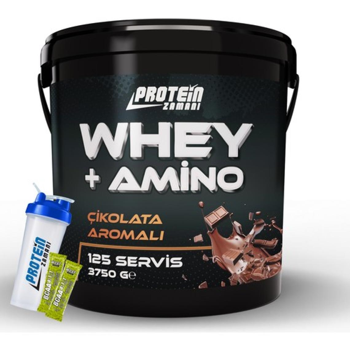 Protein Zamanı Whey + Amino Protein Tozu 3750 Gram 125 Servis - Shaker Hediyeli