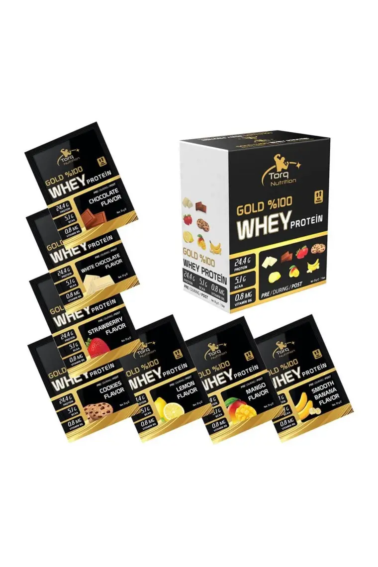 Torq Nutrition Gold Whey Protein 35 gr x 7 Şase - Karışık Aroma