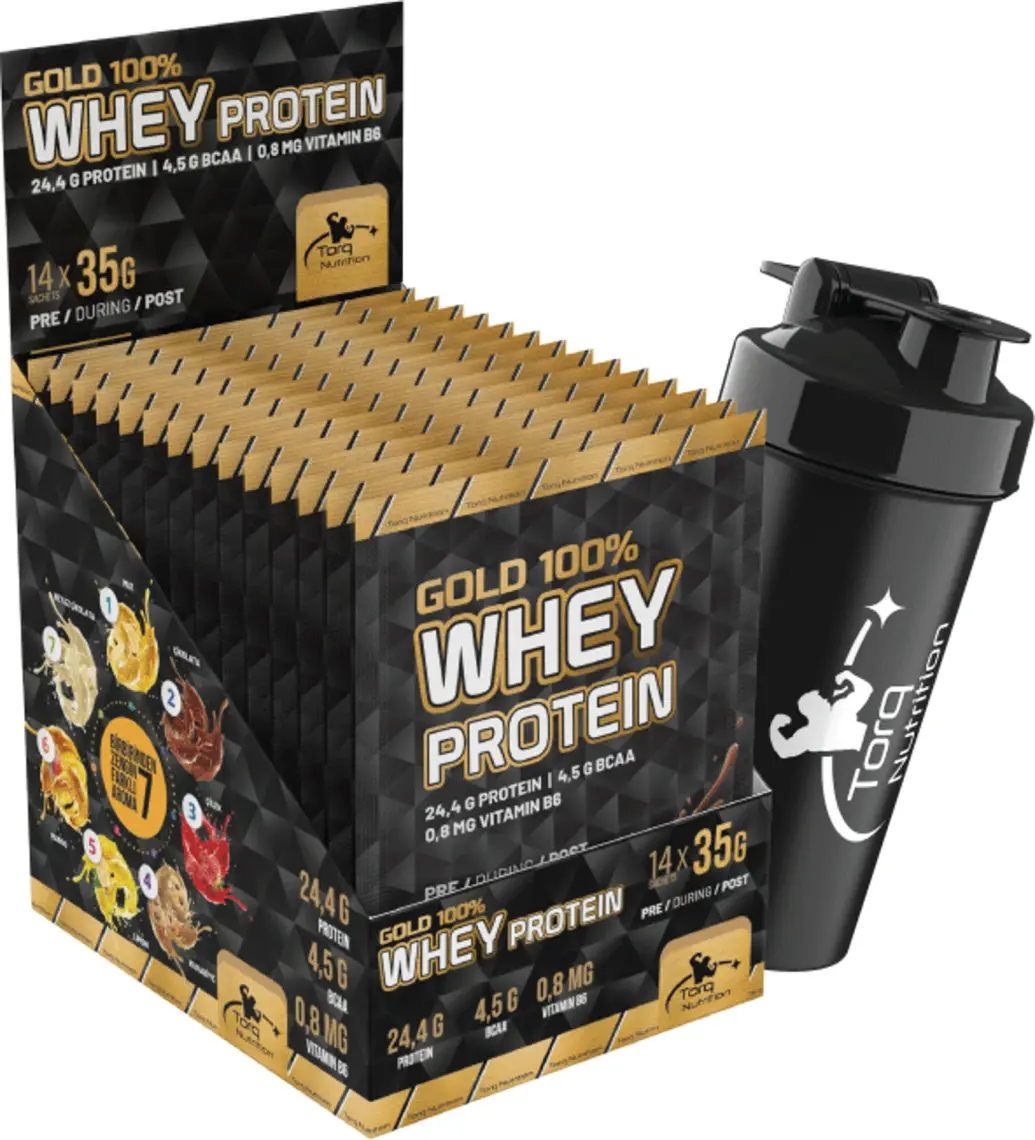 Torq Nutrition Gold Whey Protein 35 gr x 7 Şase - Karışık Aroma