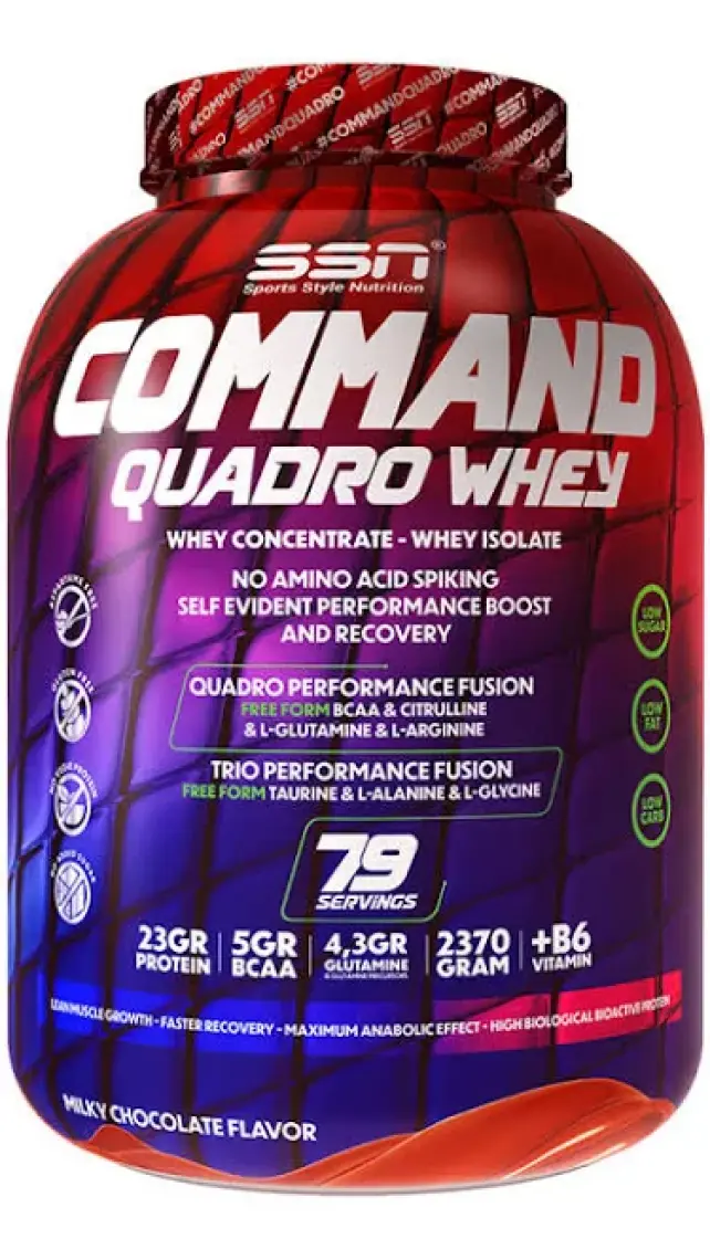 SSN Sports Style Nutrition Ssn Command Quadro Whey Proteın Çıkolata