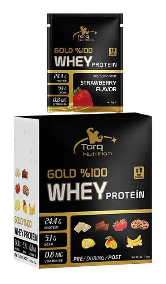 Torq Nutrition Gold Whey Protein 35 gr - Çilek