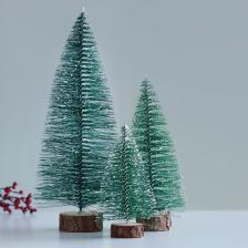 Minyatür yılbaşı karlı çam ağacı 9 cm