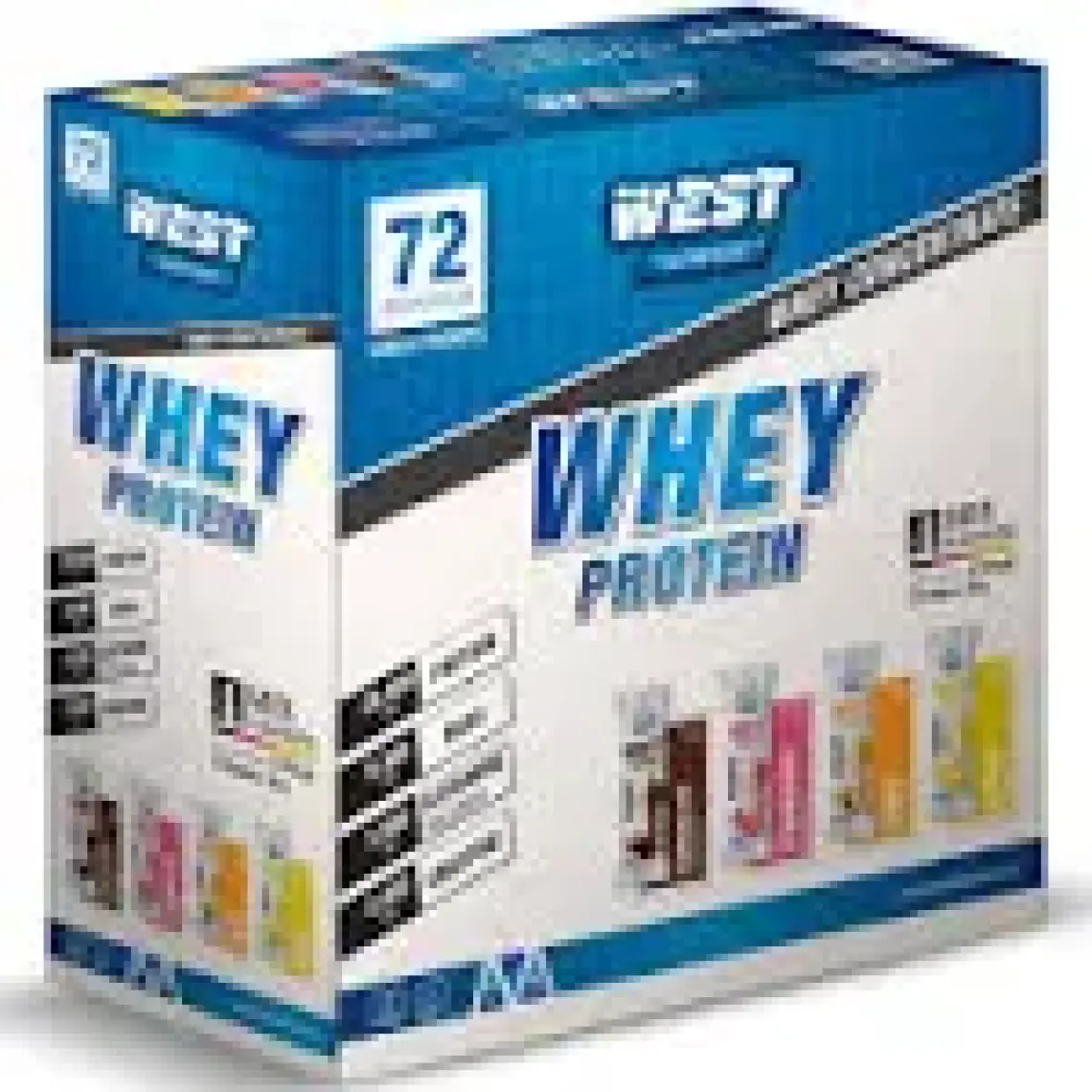 West Nutrition Whey Protein Tozu 72 Şase 2592 gr 4 Aromalı