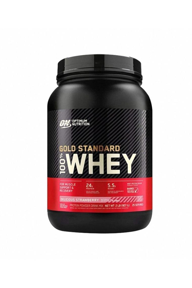 Optimum Nutrition Gold Standard Whey Protein Tozu 908 gr Çilekli