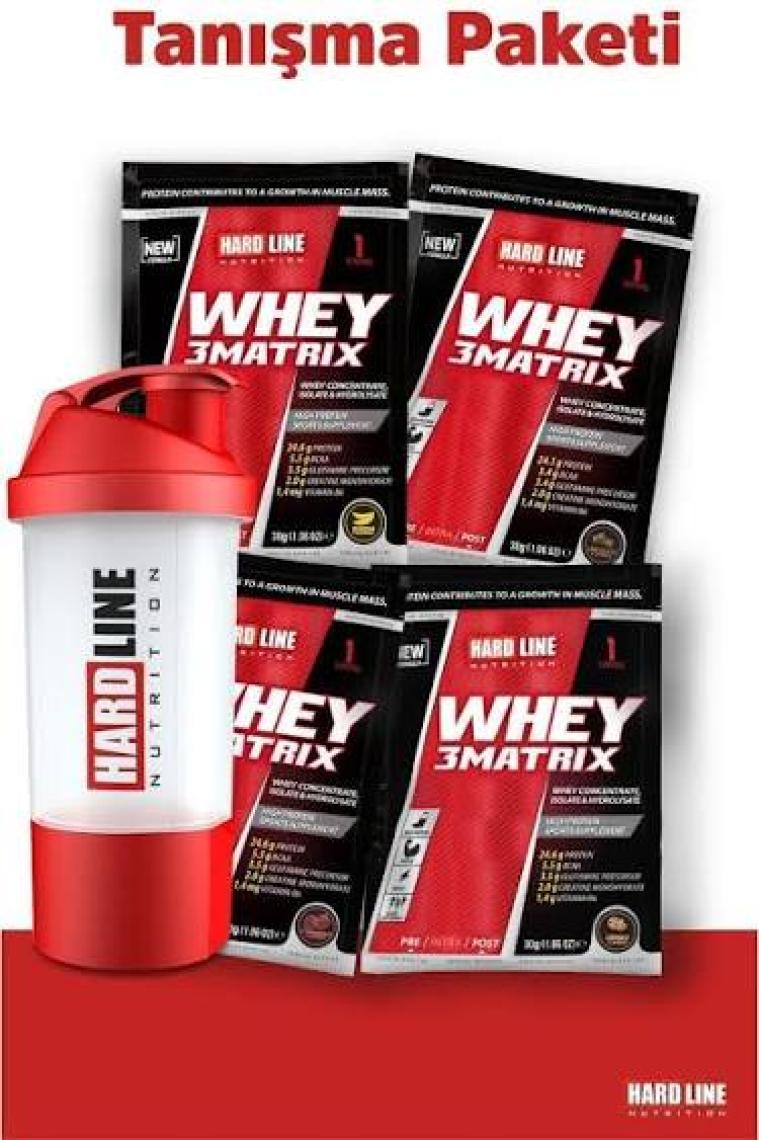 Hardline Whey3 Matrix Mix. Tanışma Paketi (Favori Aromanı Seç)