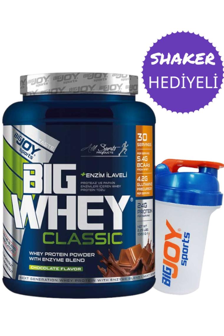 Whey Protein Big Whey Classic Protein Tozu Çikolatalı 1020g 30 Servis Wıth Enzım Blend