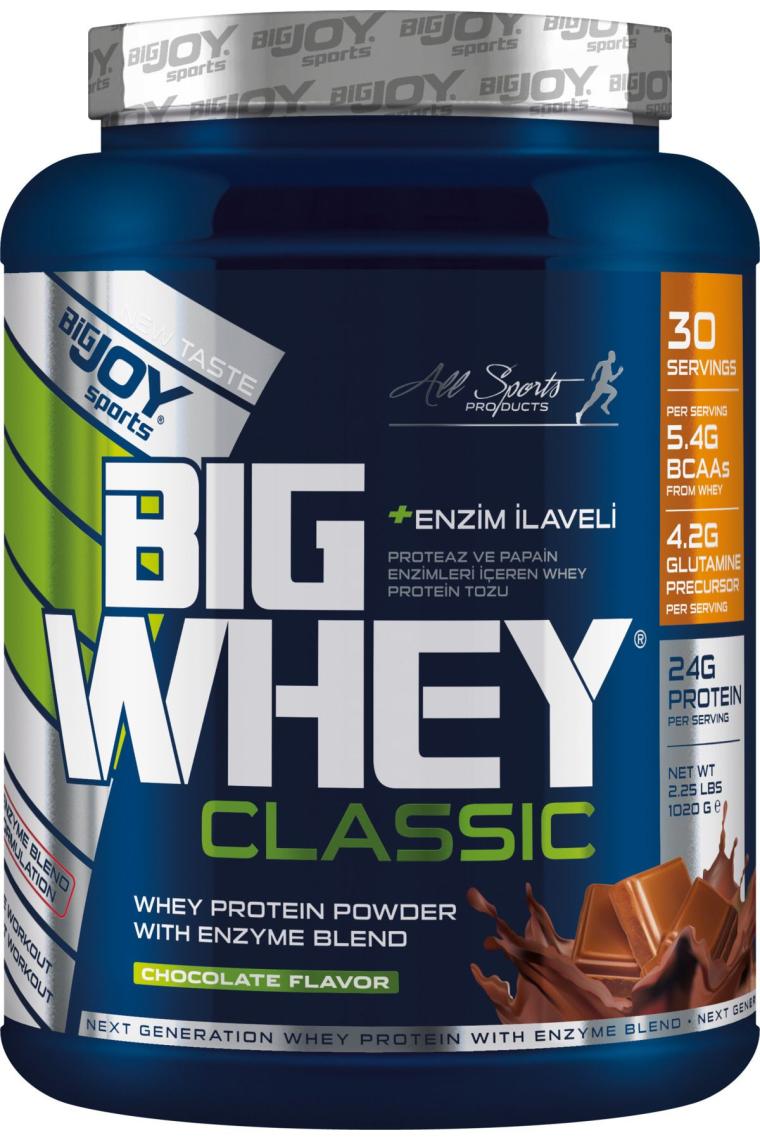 Whey Protein Big Whey Classic Protein Tozu Çikolatalı 1020g 30 Servis Wıth Enzım Blend
