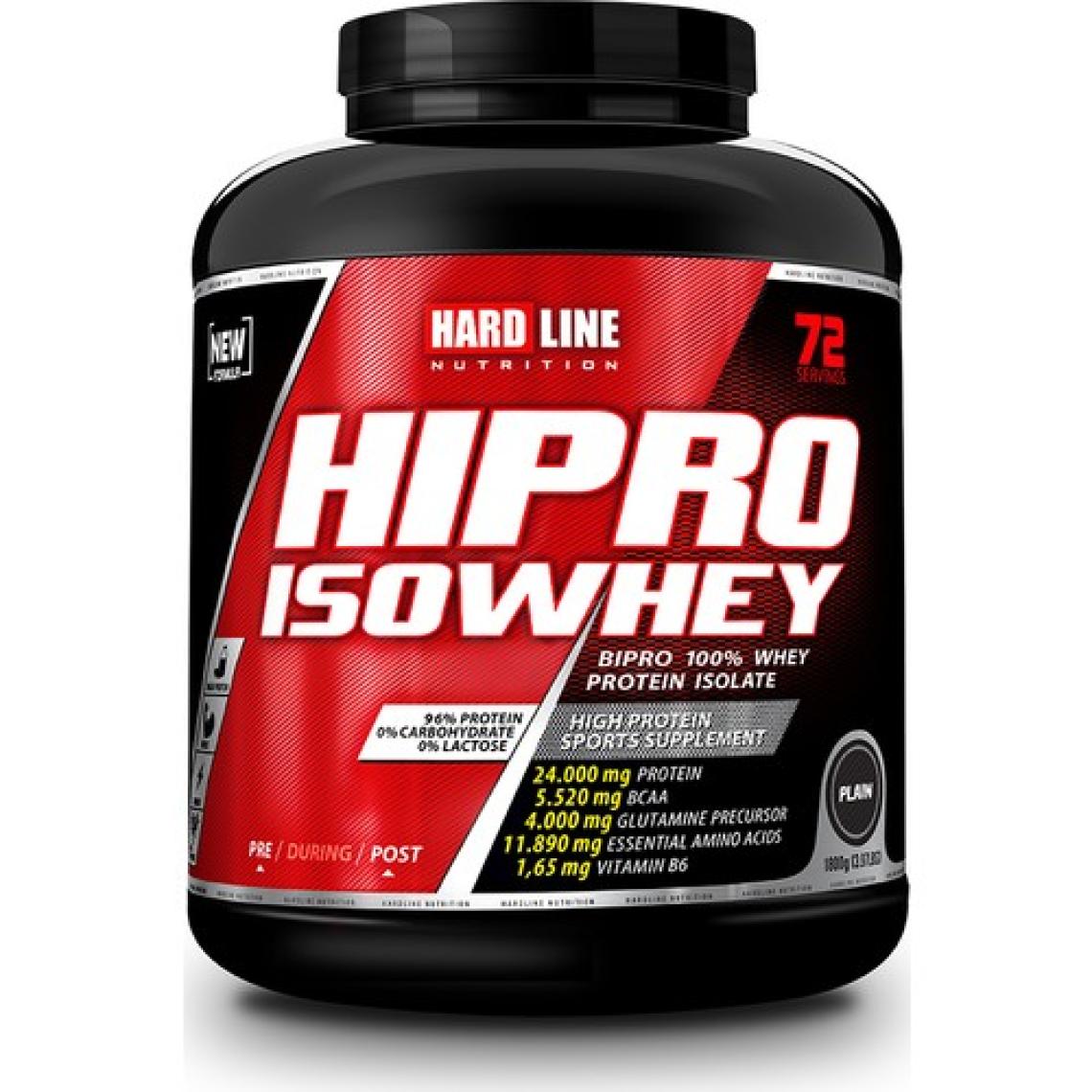 Hardline Nutrition Hipro İzole Whey Protein Sade 1800 Gr