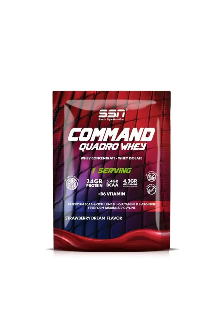 SSN Sports Style Nutrition Ssn Command Quadro Whey Tek Sachet Çilek
