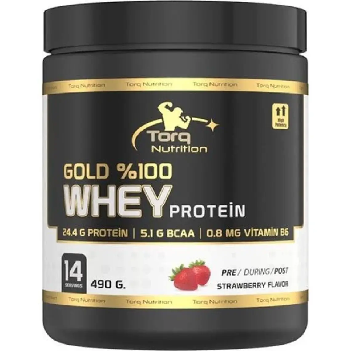 Torq Nutrition Gold Whey Protein Çilek Aromalı 490 gr