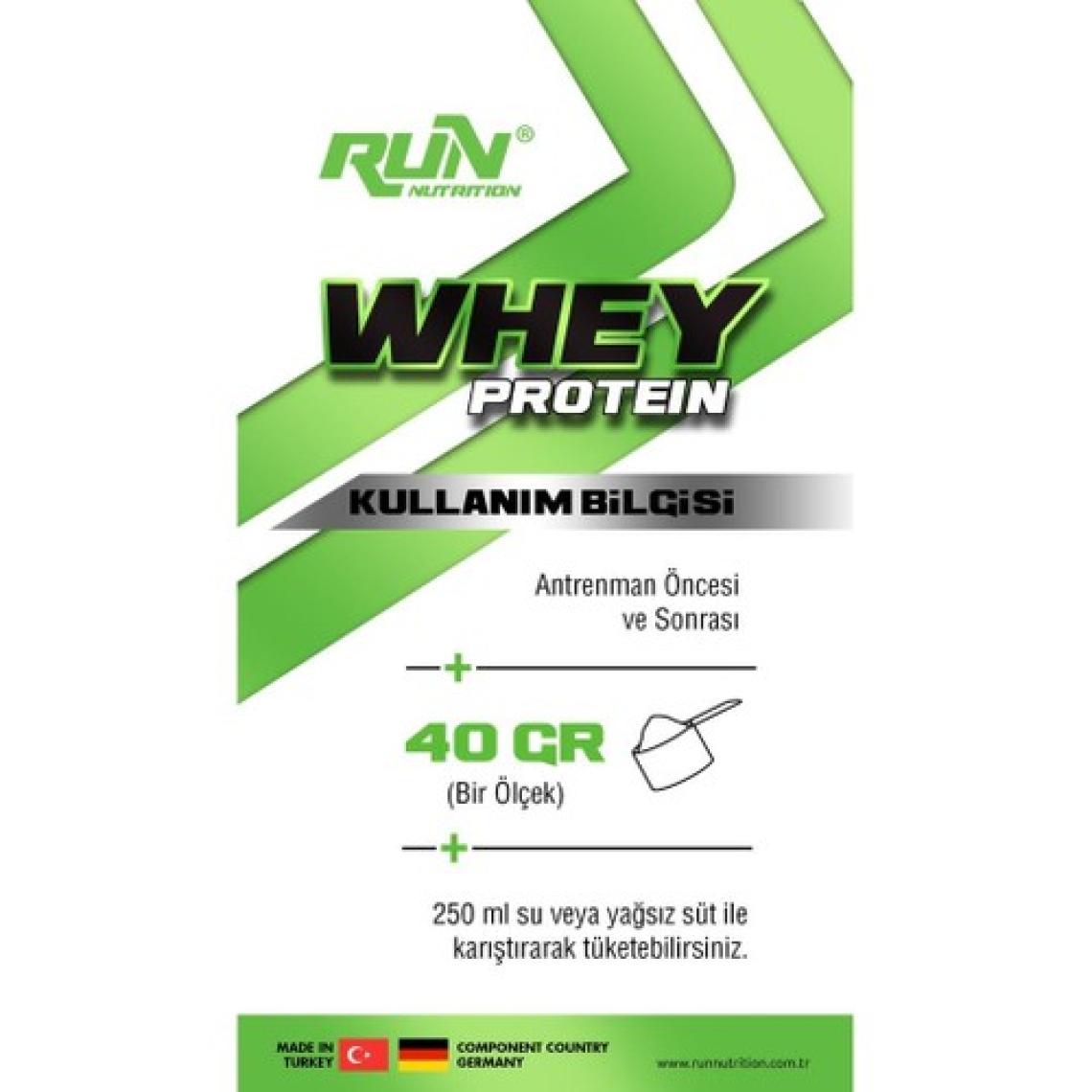 Run Nutrition Whey Protein - 2.4 Kg - Bisküvi Aromalı - 60 Servis - Hediyeli