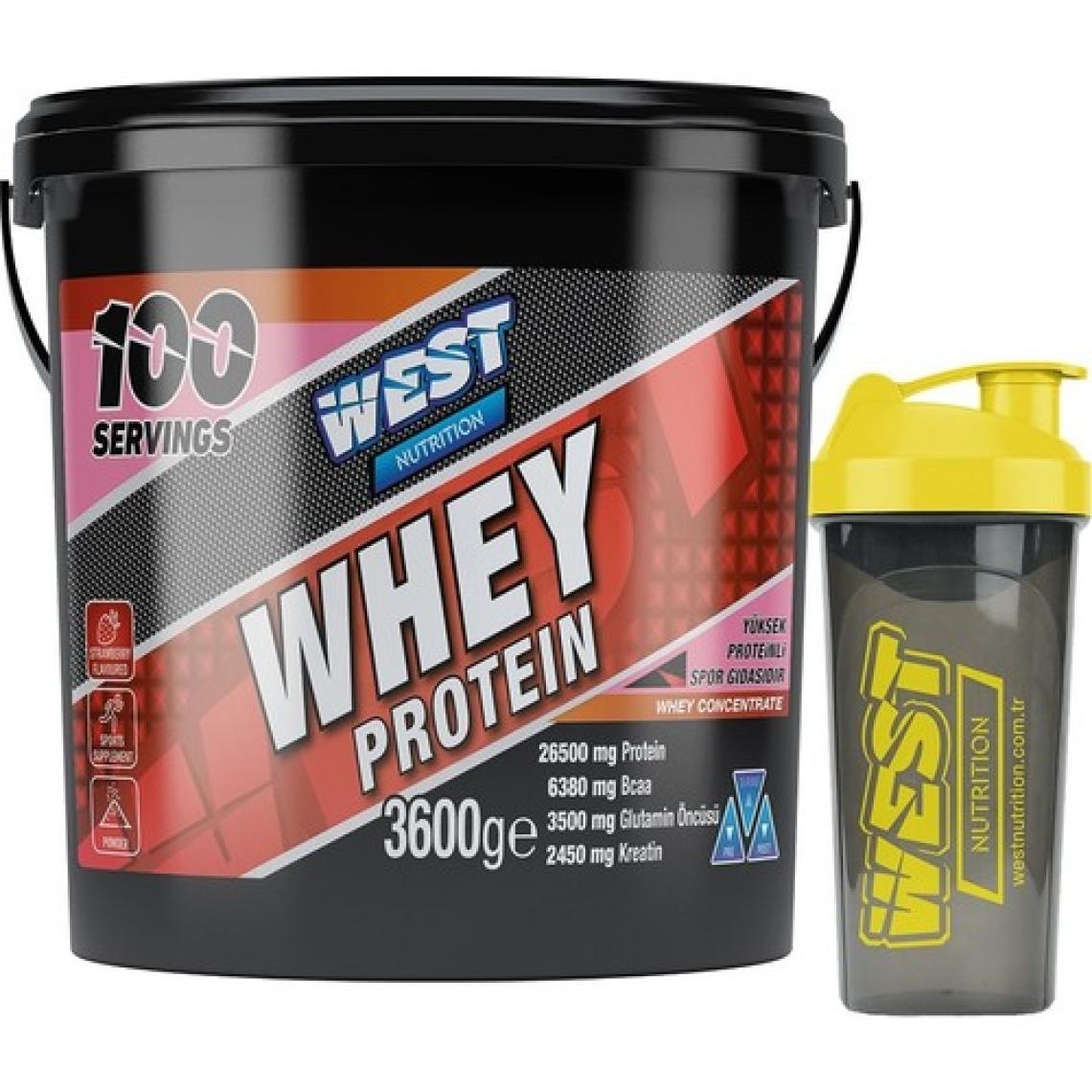 West Nutrition Whey Protein Tozu 3600 Gr 100 Servis + Shaker