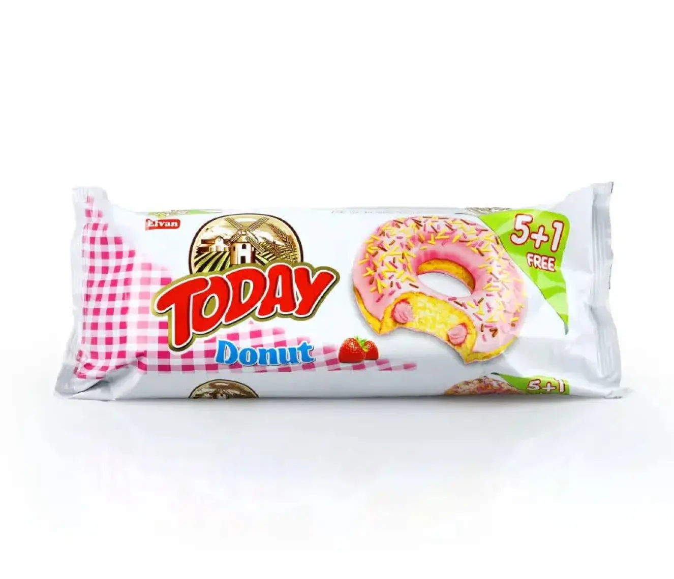 Today Donut Çilekli Kek Multipack Paket 35 gr 6 Adet (1 Paket)