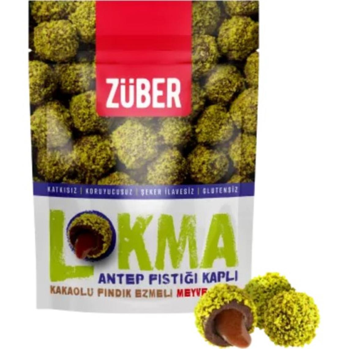 Züber Lokma Antep Fıs. Kaplı Fındık Ezmeli Meyve Topu