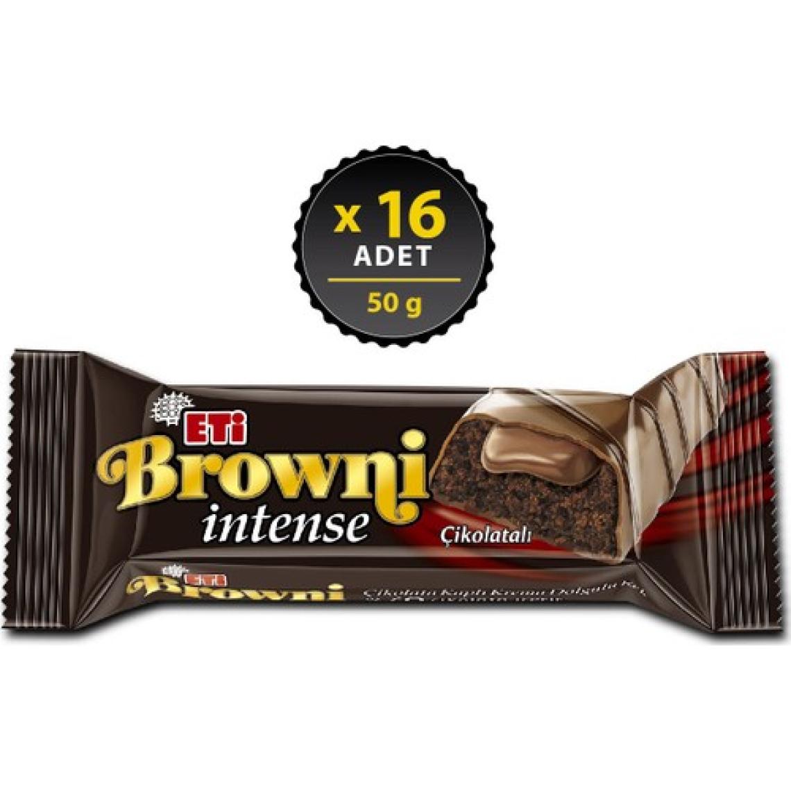 Eti browni intense çikolatali kek 50 g x 16 adet
