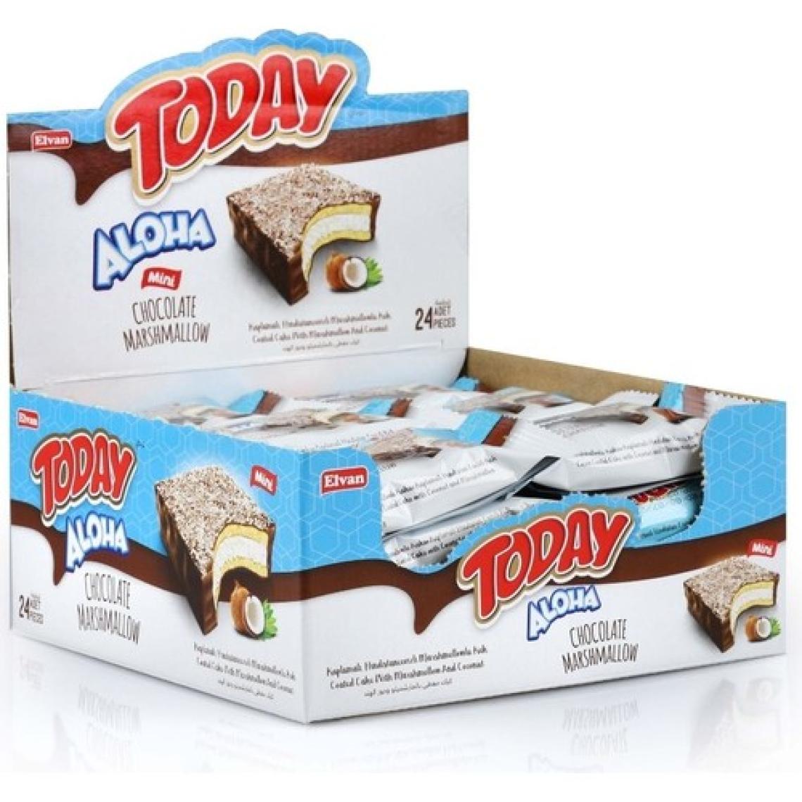 Elvan Today Aloha Hindistan Cevizli Kek  20GR X24 (1 Kutu)