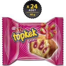 Eti Topkek Çilekli Kek 40 g x 24 Adet