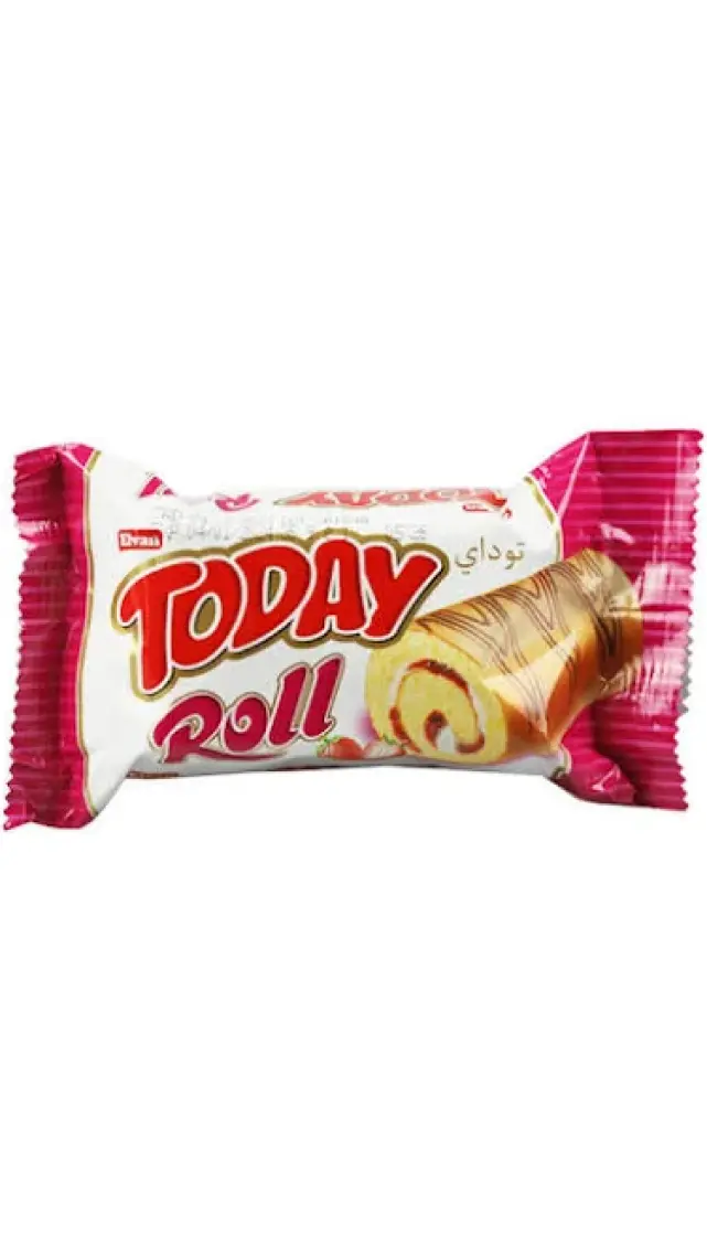 Elvan Today Swiss Roll Çilek Kremalı Kek 35 gr 24 Adet (1 Kutu)