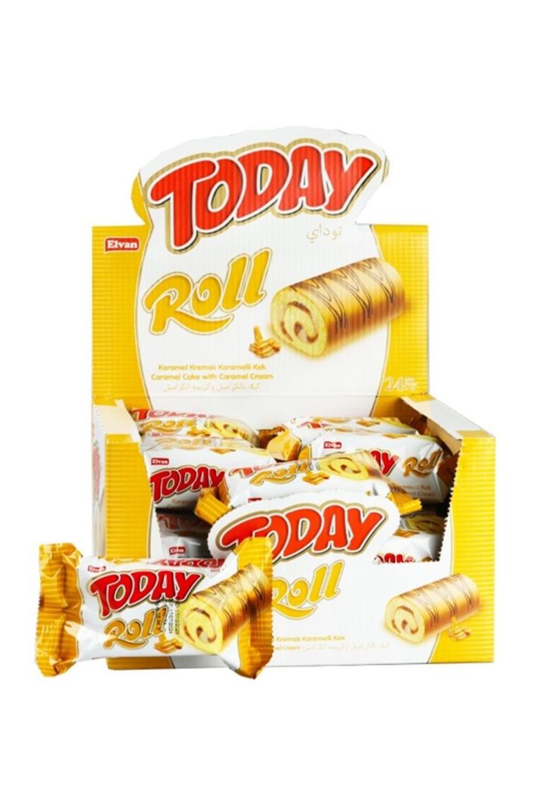 Today Swiss Roll Karamel Kek 35 gr 24 Adet (1 KUTU)