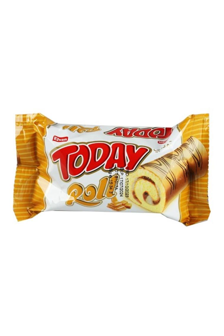 Today Swiss Roll Karamel Kek 35 gr 24 Adet (1 KUTU)