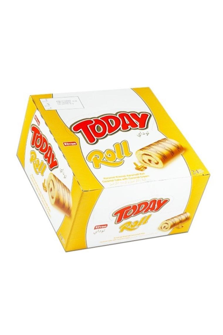 Today Swiss Roll Karamel Kek 35 gr 24 Adet (1 KUTU)