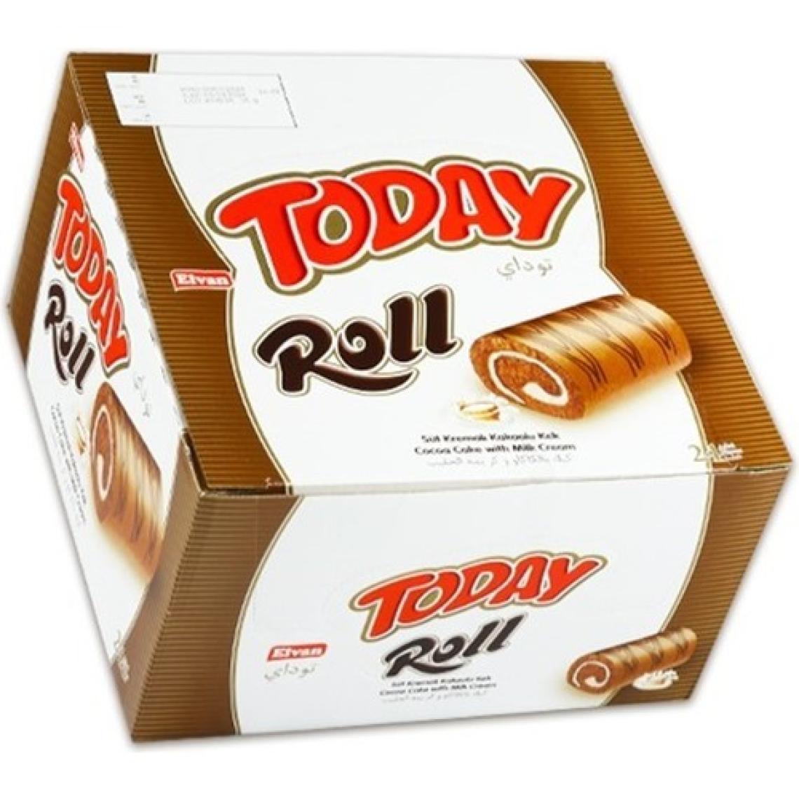 Elvan Today Swiss Roll Süt Kremalı Kek 35 gr 24 Adet (1 Kutu)