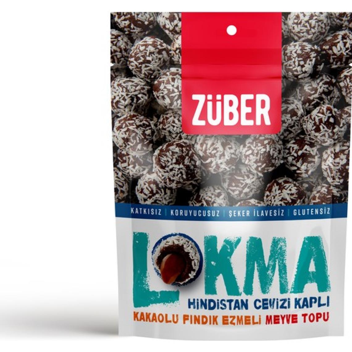 Züber Lokma Hindistan Cevizi Kaplı Meyve Topu 96 gr