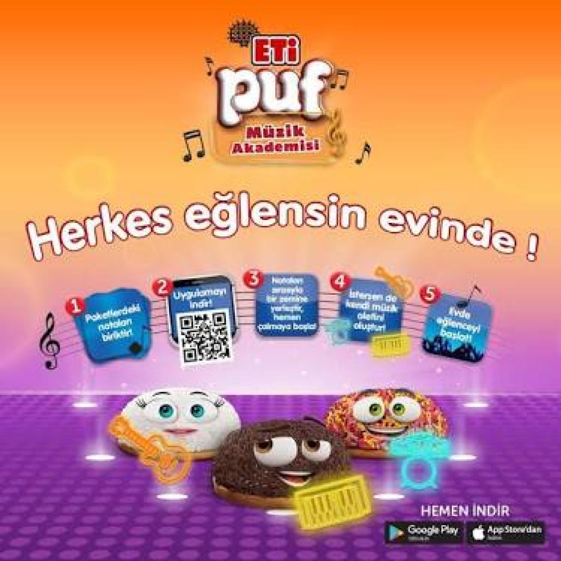 Eti Puf Hindistan Cevizli Bisküvi 16 g x 48 Adet