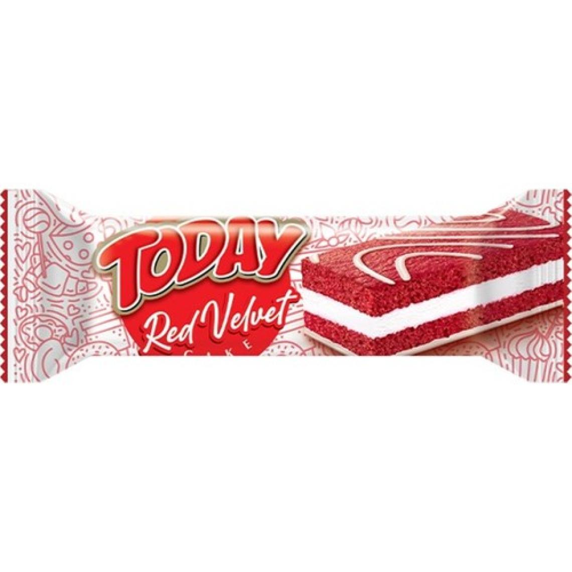 Elvan Today Red Velvet Kek 40 Gr. 24 Lü (1 Paket)
