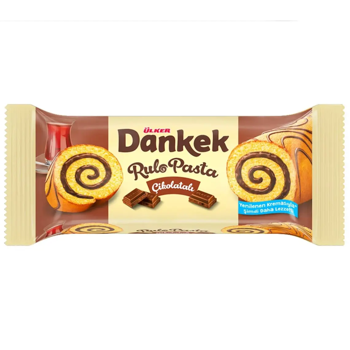 Ülker Dankek Rulo Pasta Çikolatalı 235 gr x 8 Adet