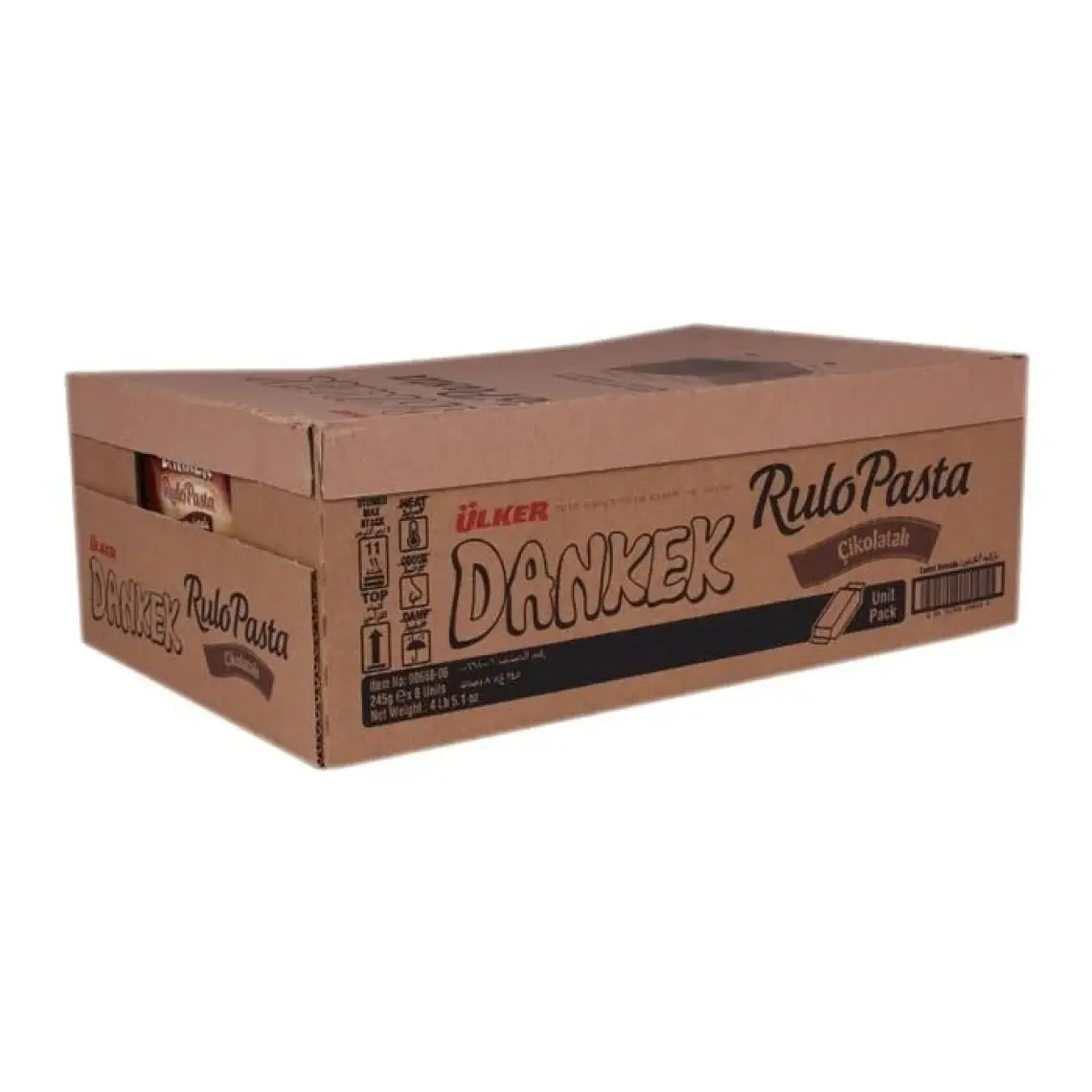 Ülker Dankek Rulo Pasta Çikolatalı 235 gr x 8 Adet