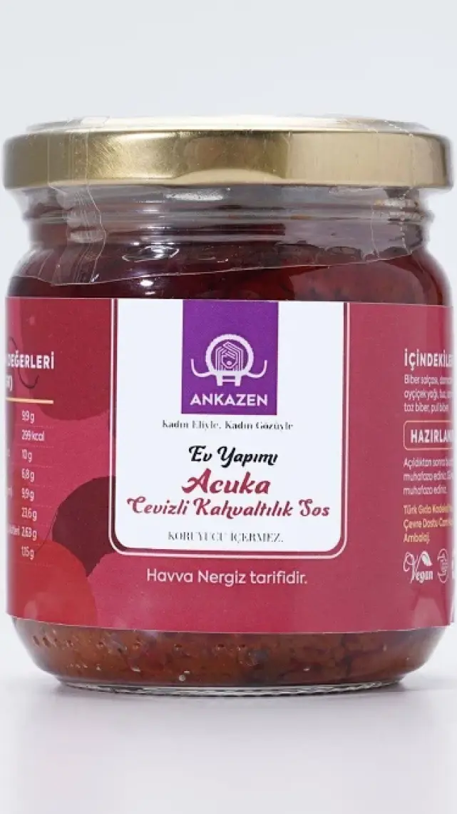 Ankazen Kadın Eliyle  Acuka Cevizli Kahvaltılık Sos - Meze