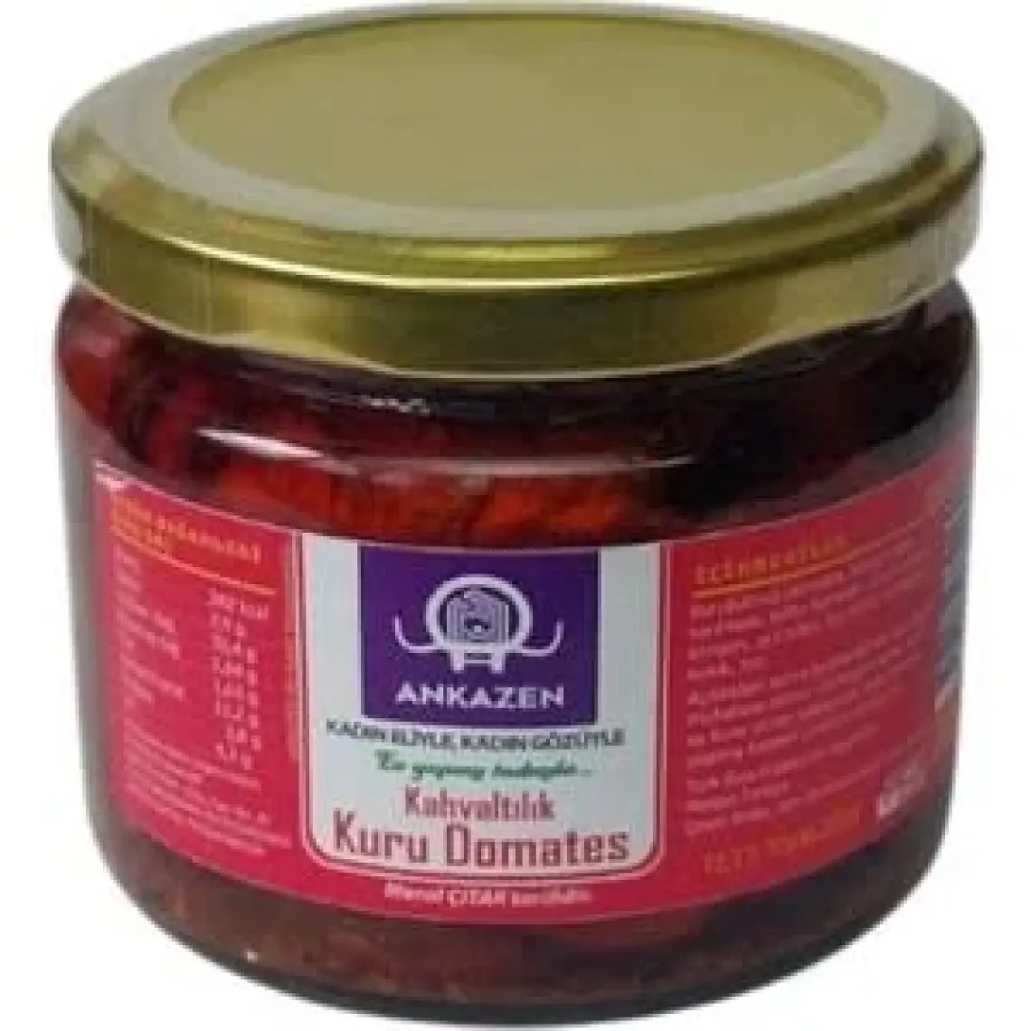 Ankazen Kadın Eliyle Kahvaltılık Kuru Domates - Meze