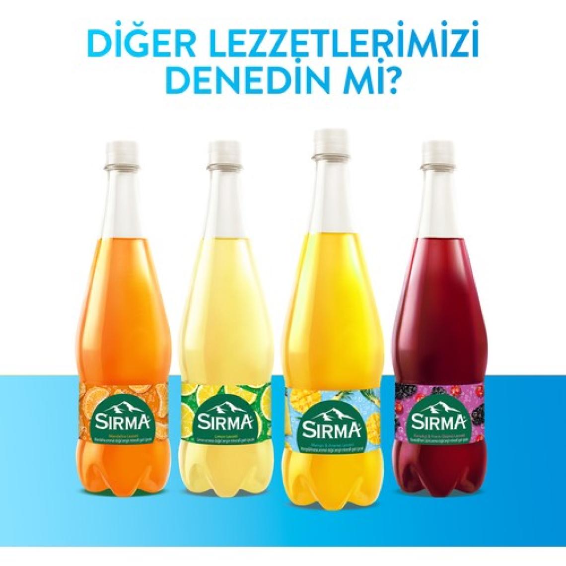 Sırma Mango & Ananas Aromalı C Vitaminli Maden Suyu 1 lt x 6 Adet