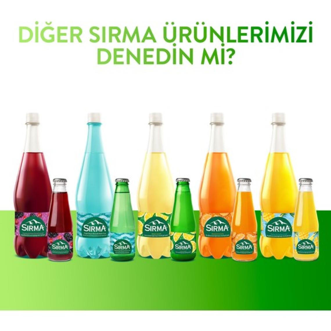 Sırma Mango & Ananas Aromalı C Vitaminli Maden Suyu 1 lt x 6 Adet