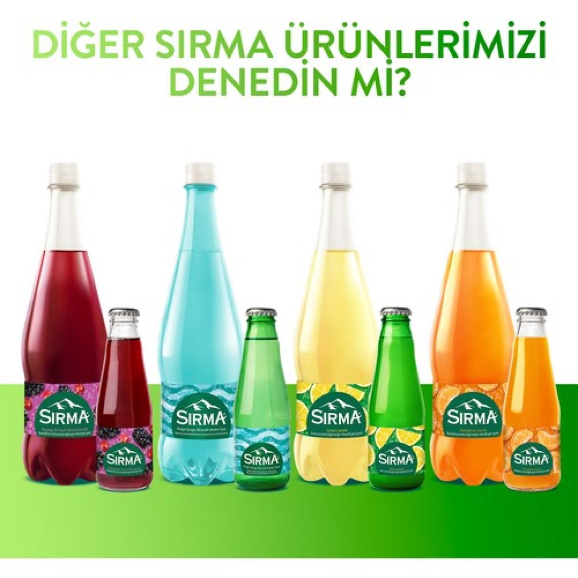 Sırma B Vitaminli Karadut & Frenk Üzümü Aromalı Maden Suyu 1 L X6 Adet