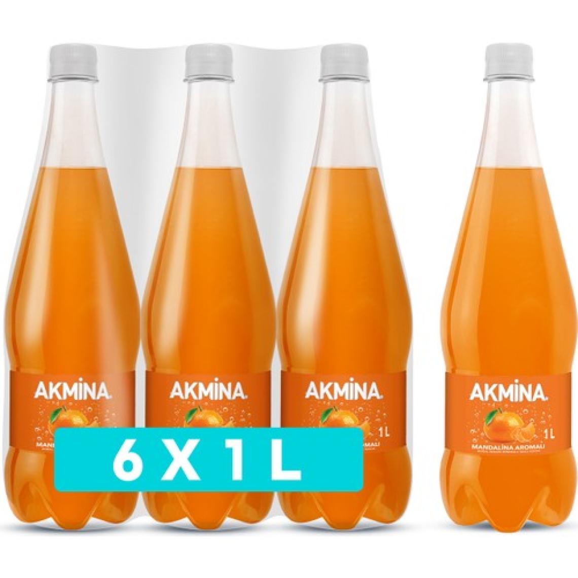 Akmina C Vitaminli Mandalina Aromalı Maden Suyu 1 L X6 Adet