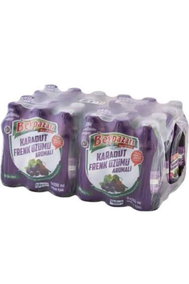 Beypazarı Karadut Frenk Üzümü Aromalı Maden Suyu 24'lü 200 ml