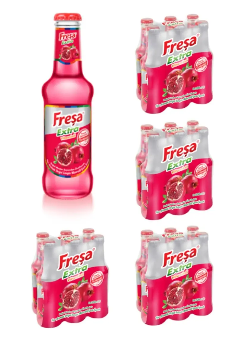 Freşa Extra Nar Aromalı Vitaminli Madensuyu 200ml x 24'lü