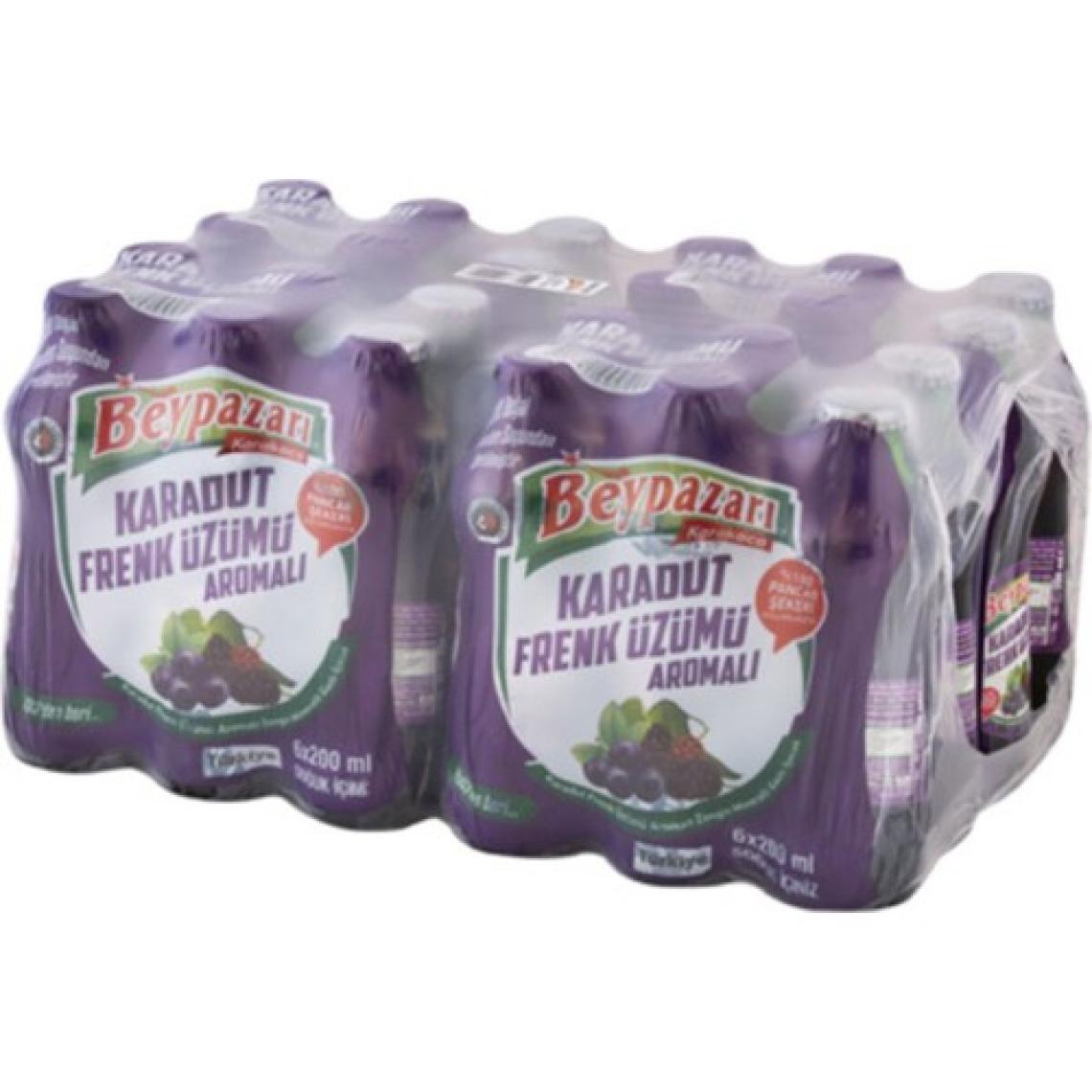 Beypazarı Karadut Frenk Üzümü Aromalı Maden Suyu 24'lü 200 ml