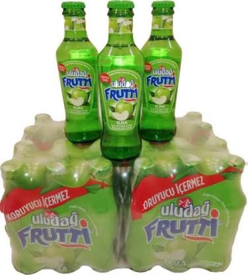 Uludağ Frutti Elma Aromalı Maden Suyu 200 ml 24'lü Paket