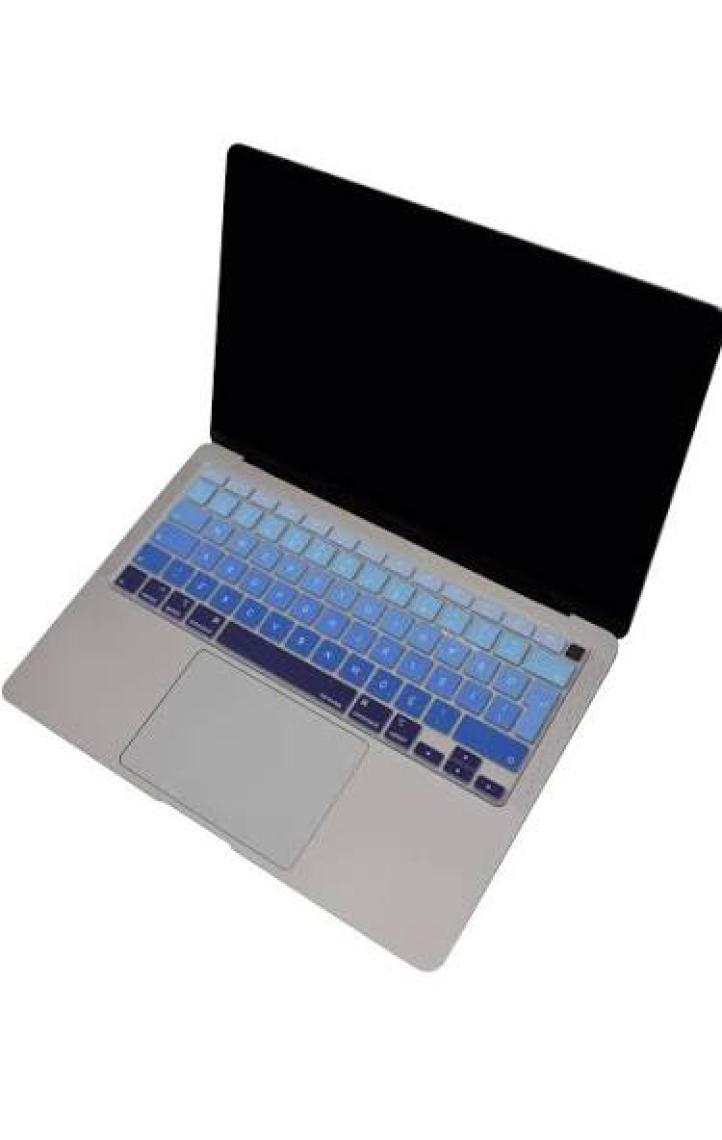 McStorey Macbook Air M1 Klavye Kılıfı Türkçe Q Baskı A2179 A2337 ile Uyumlu Ombre