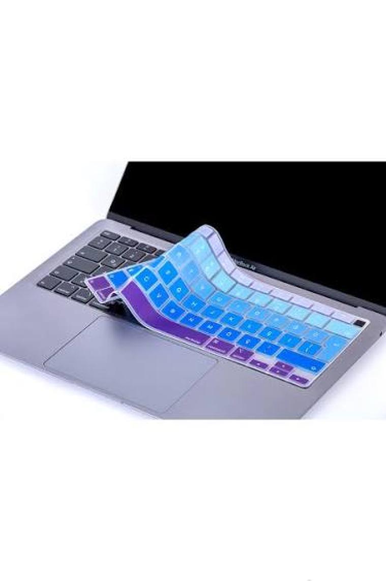 McStorey Macbook Air M1 Klavye Kılıfı Türkçe Q Baskı A2179 A2337 ile Uyumlu Ombre