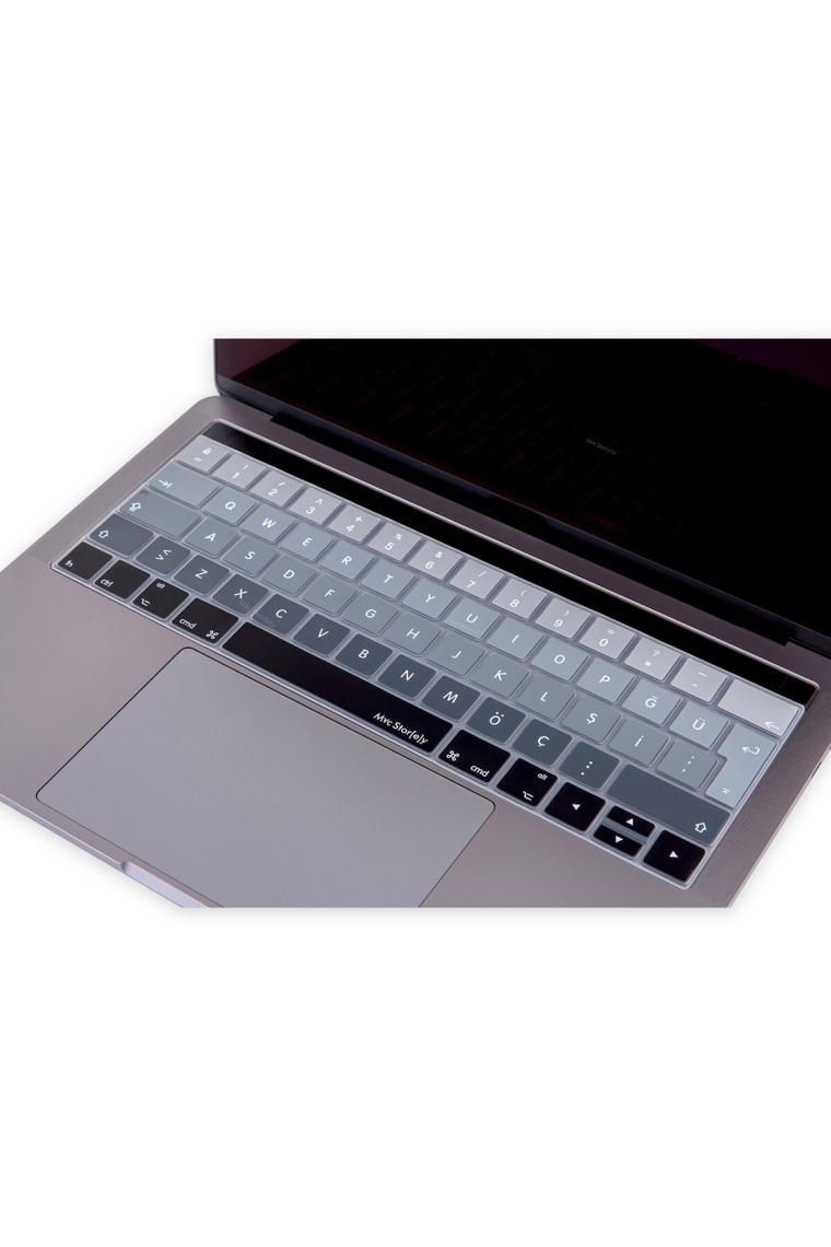 Macbook Pro Uyumlu Klavye Koruyucu TouchBar A1706 1989 2159 A1707 1990 Türkçe Ombre