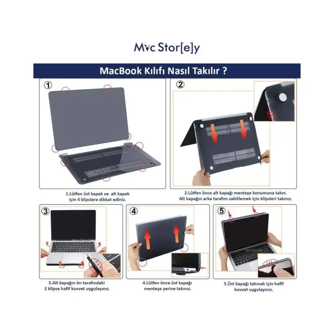 McStorey MacBook Air Kılıfı Macbook Air 13inç Mat (Eski USB'li Model 2010-2017) A1369 A1466 ile Uyumlu