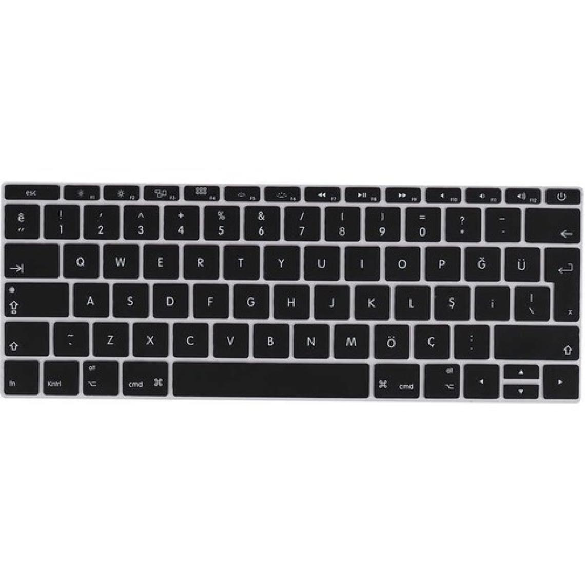 MobaxAksesuar Apple Macbook 12' Retina A1534 Q Klavye Koruyucu Silikon Ped