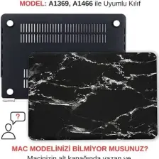 McStorey Macbook Air Kılıf 13 inç Mermer (Eski USB'li Model 2010-2017) A1369 A1466 ile Uyumlu