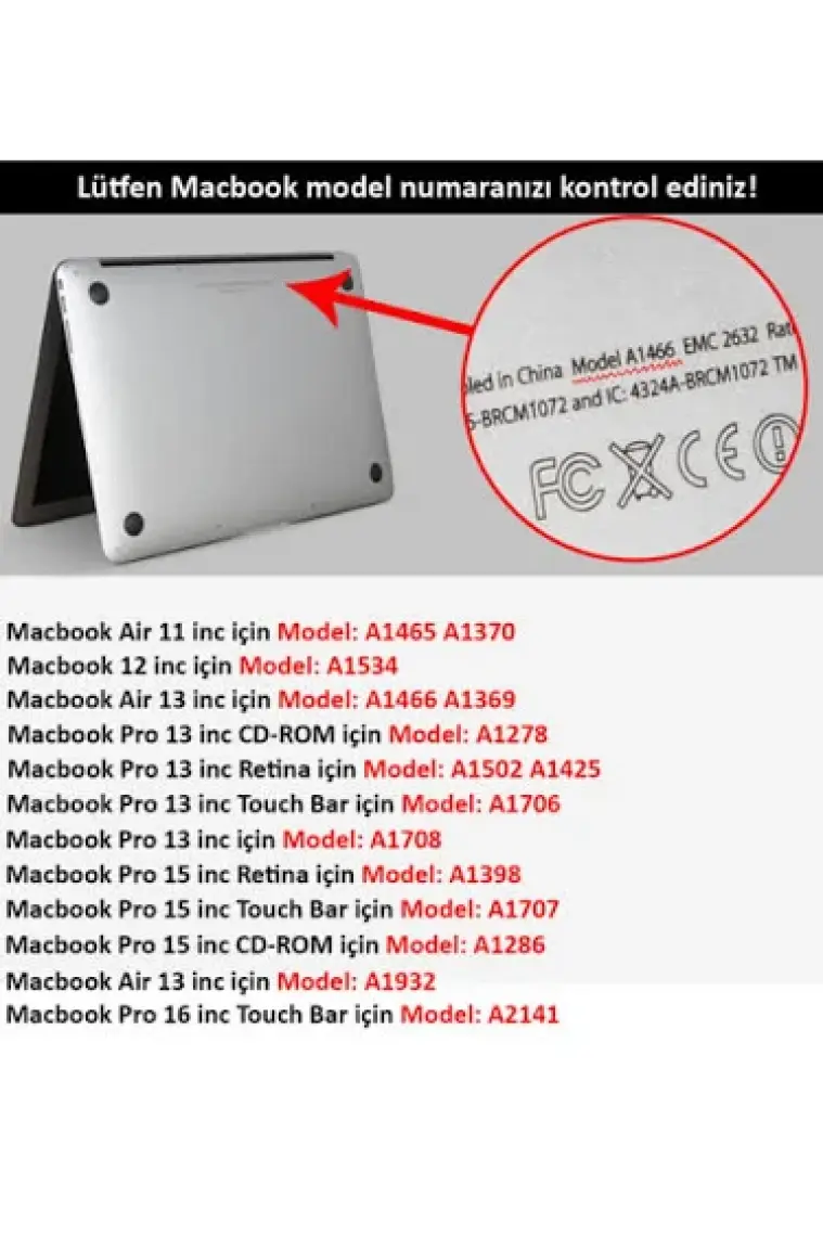 Codegen Apple 15" Macbook Pro A1707 A1990 Beyaz Kılıf Koruyucu Kapak CMPT-156W (2016-2017-2018-2019 Üretim)