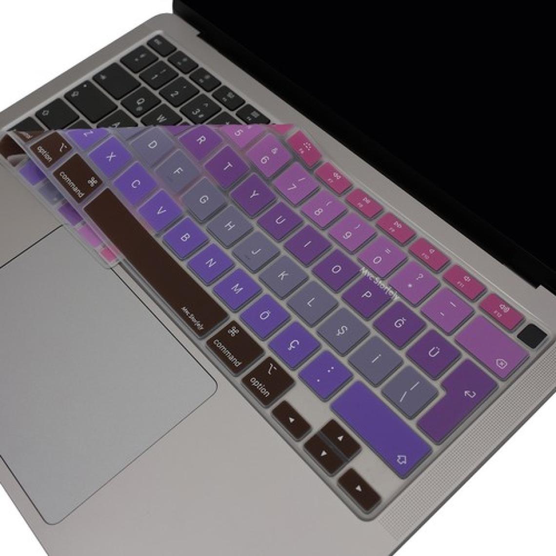 McStorey Macbook Air M1 Klavye Kılıfı Türkçe Q Baskı A2179 A2337 ile Uyumlu Ombre