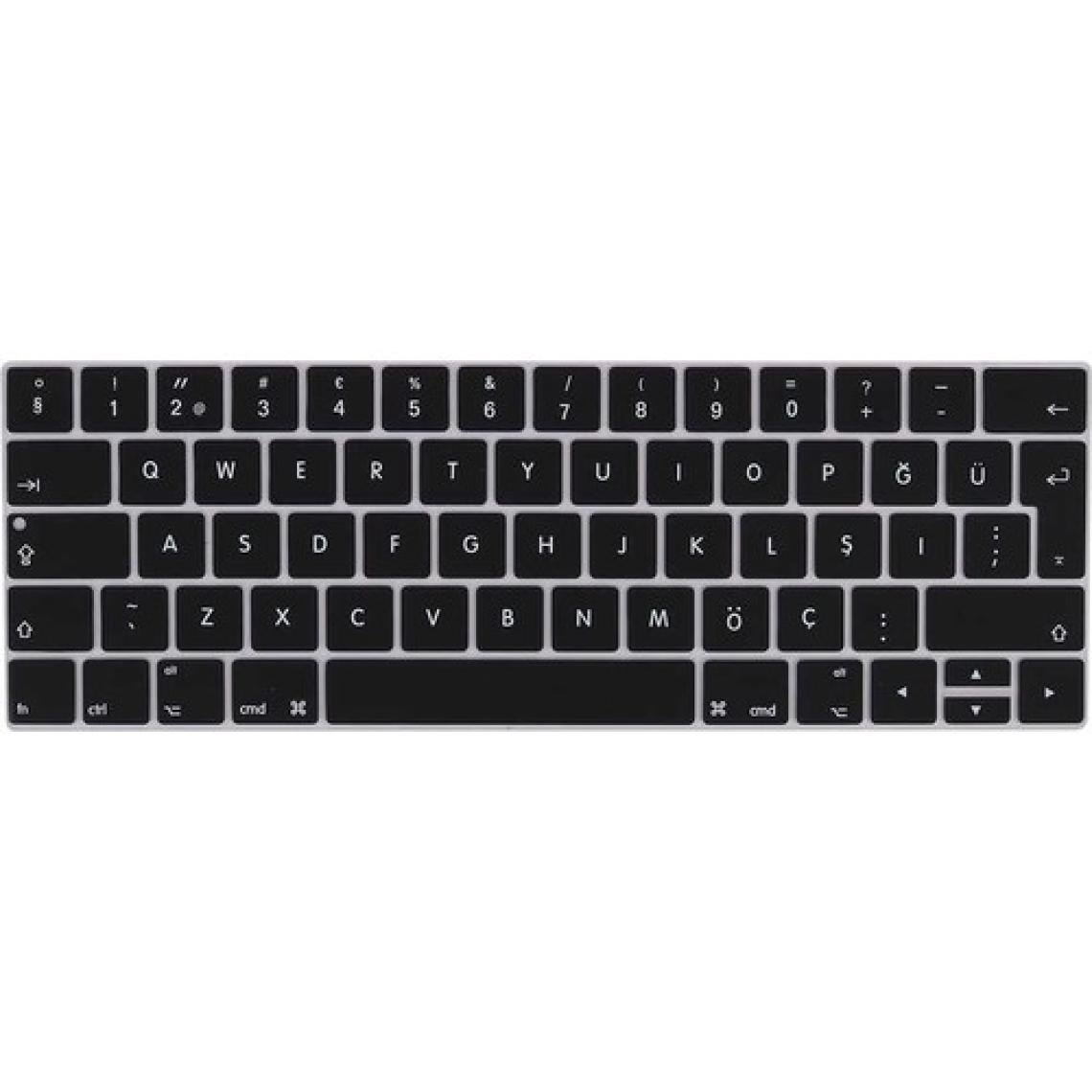 MobaxAksesuar Apple Macbook Pro 15' 2017 A1707 Q Klavye Koruyucu Silikon Ped